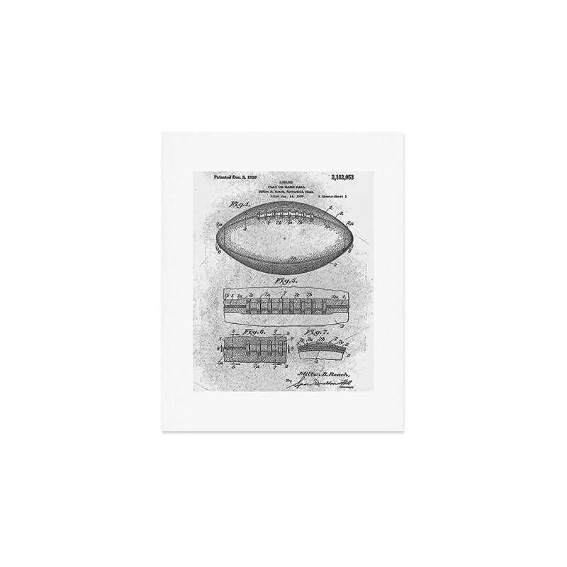 1938 Football Art Print Gallery Image 1