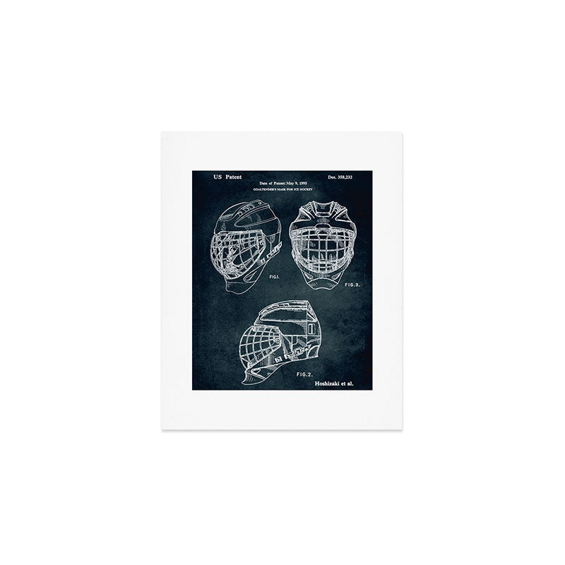 1995 - Goaldtender's mask for ice hockey Art Print Gallery Image 1
