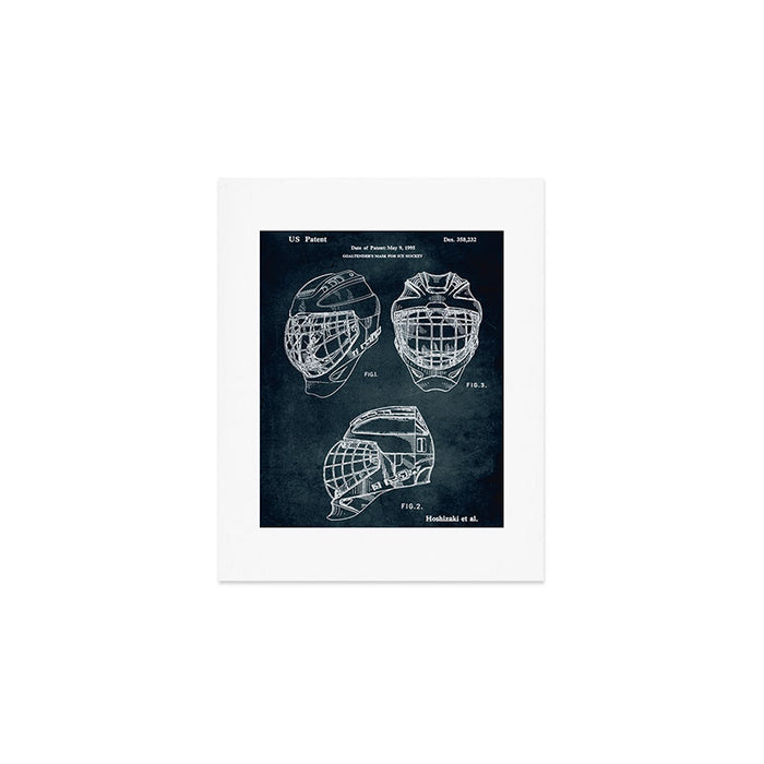 1995 - Goaldtender's mask for ice hockey Art Print Gallery Image 1
