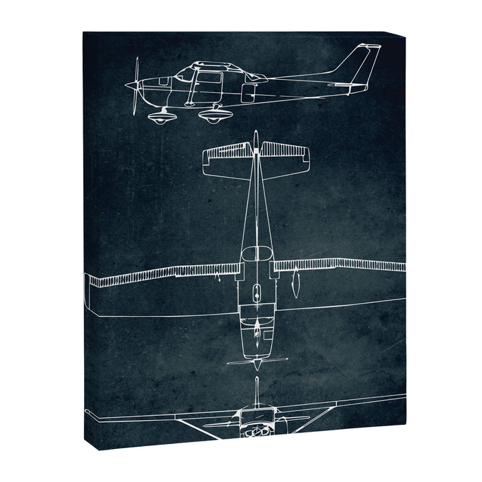CESSNA 172 - First flight 1955 Canvas Print Gallery Image 1