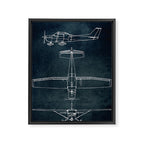 CESSNA 172 - First flight 1955 Framed Canvas Print Gallery Image 6