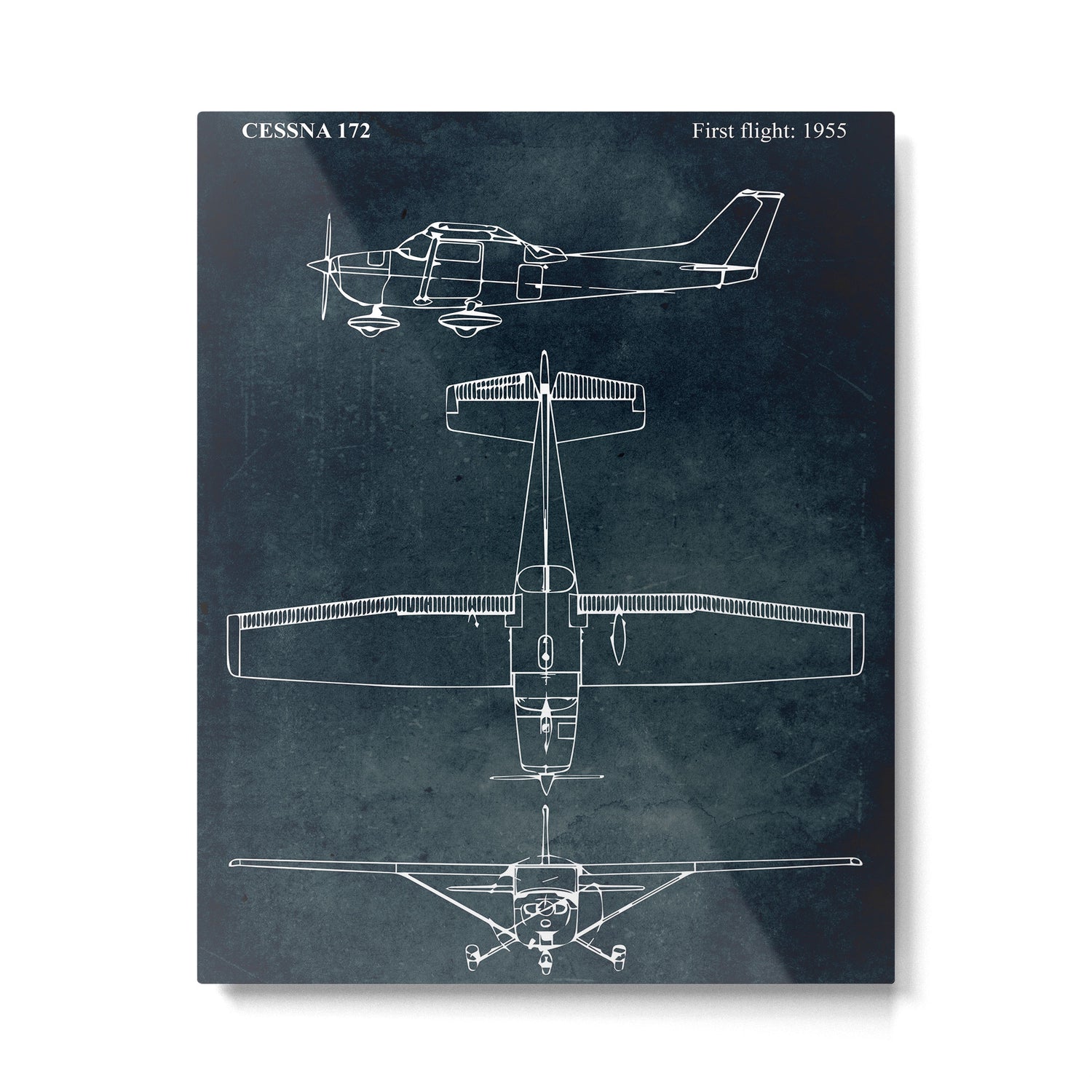 CESSNA 172 - First flight 1955 Metal Print Gallery Image 4