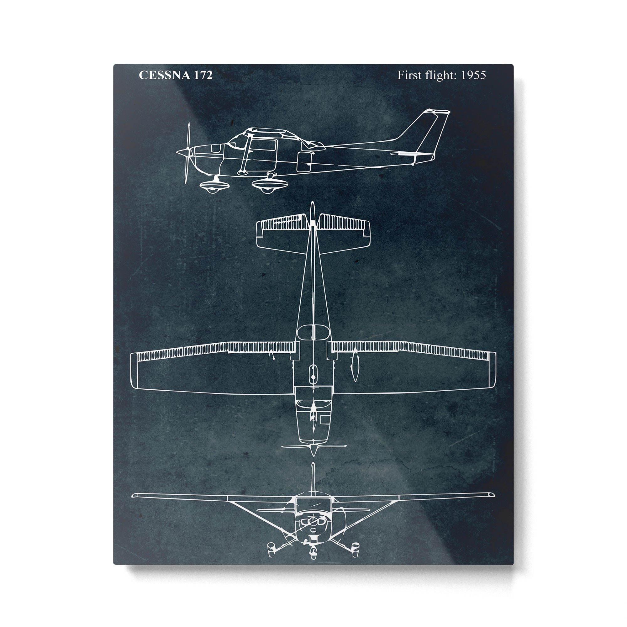 CESSNA 172 - First flight 1955 Metal Print Gallery Image 4