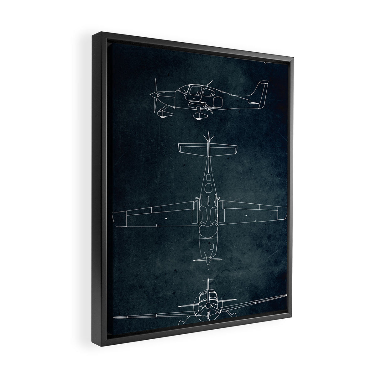 CIRRUS SR22 - First flight 2001 Framed Canvas Print Gallery Image 2