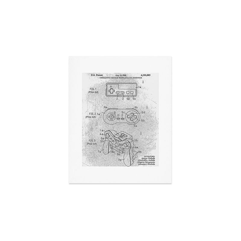 Game controller Art Print Gallery Image 1