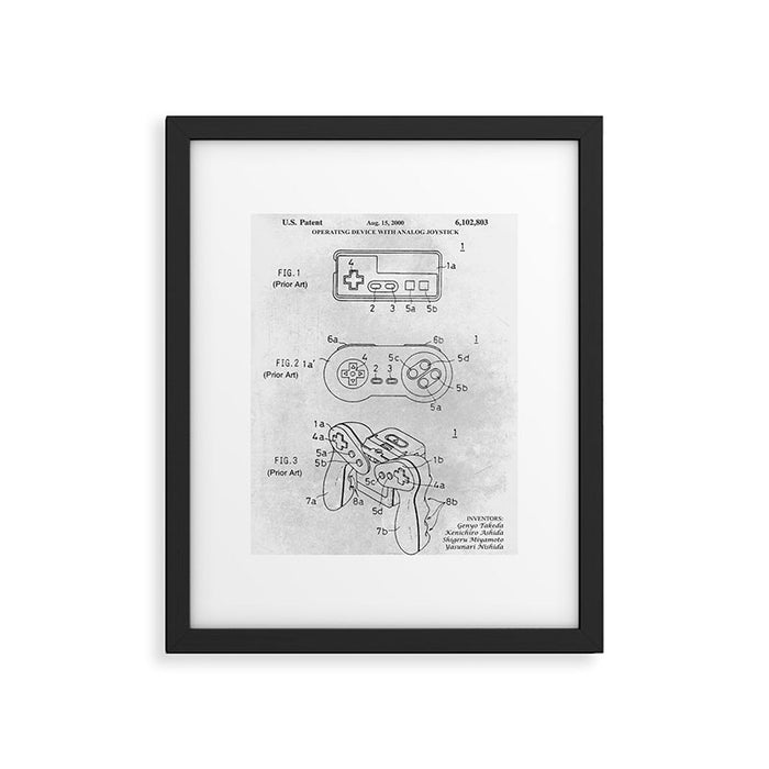 Game controller Framed Art Print Gallery Image 1
