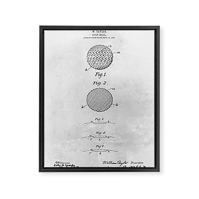 Golf ball Framed Canvas Print Gallery Image 6