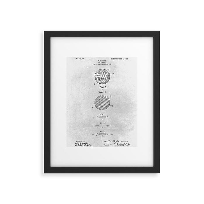 Golf ball Framed Art Print Gallery Image 1