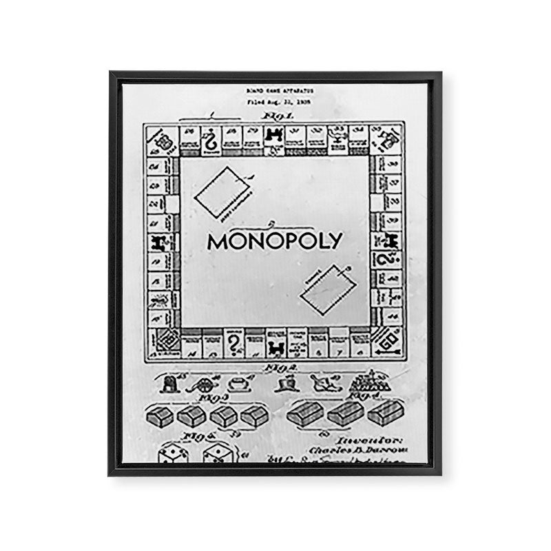 Monopoly Framed Canvas Print Gallery Image 6