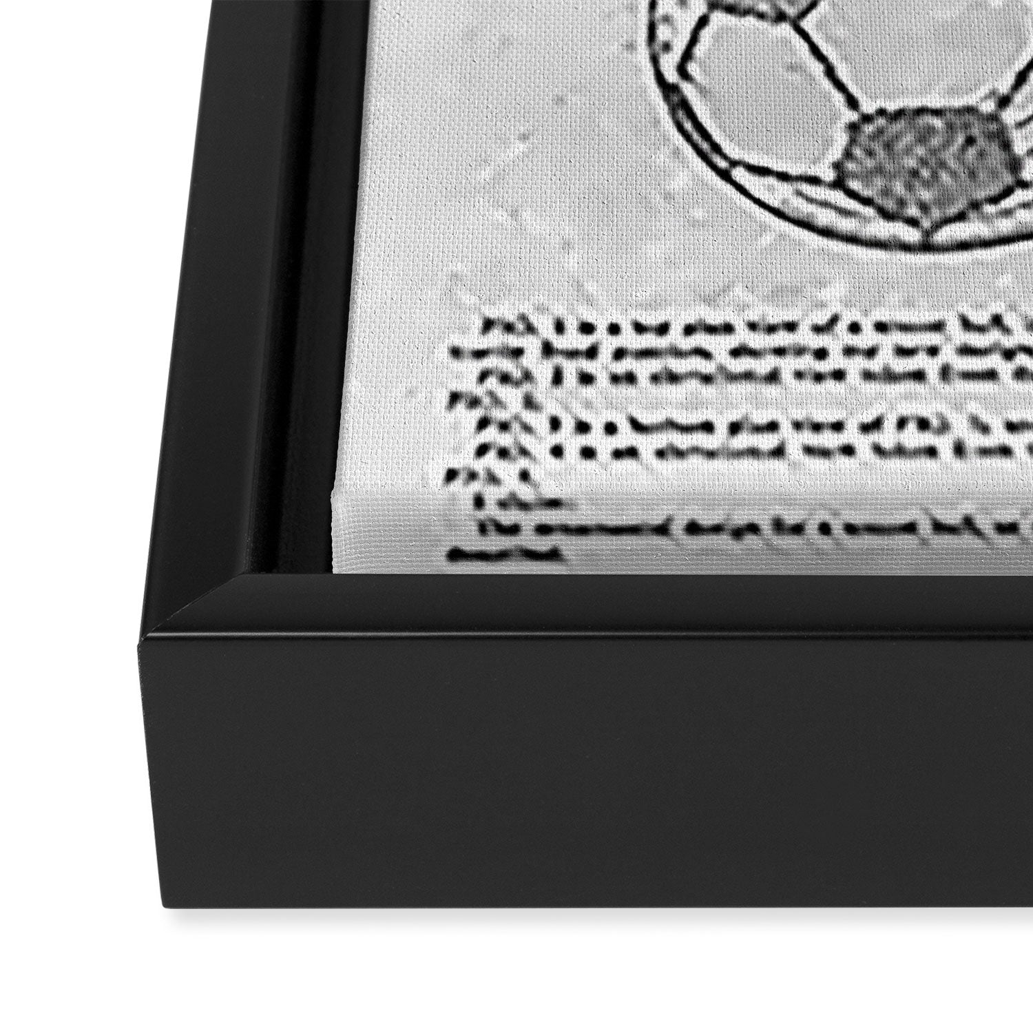 Soccer Ball Framed Canvas Print Gallery Image 3