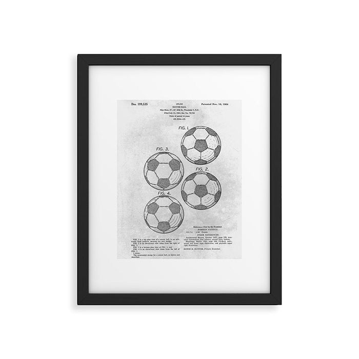 Soccer Ball Framed Art Print Gallery Image 1