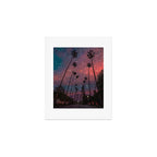 A magical sunset in Los Angeles | glitter | sparkle | palms | palm | sky | art prints |evening  Art Print Gallery Image 1