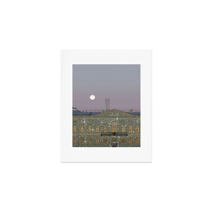 Beautiful sunset in town | sky | bling | diamonds | glitter | sparkle | city | architecture Art Print Gallery Image 1