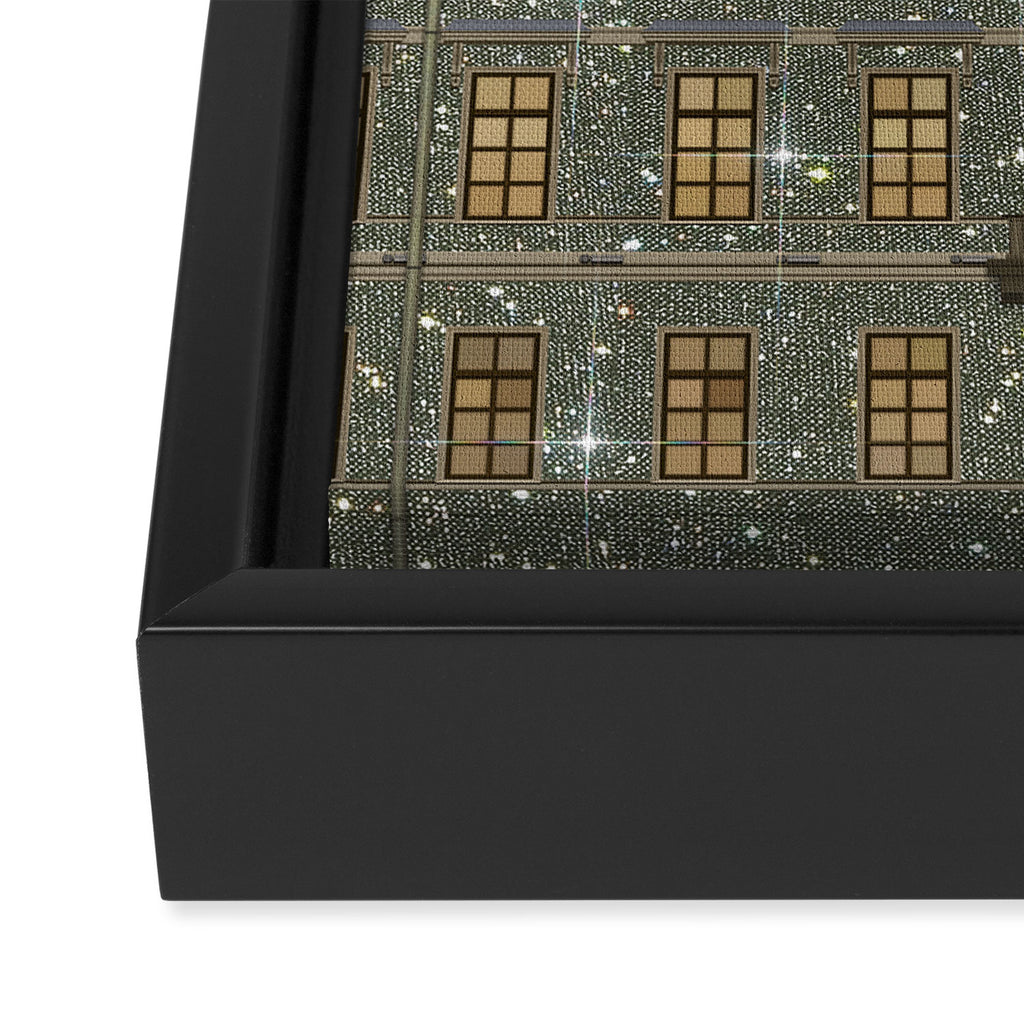 Beautiful sunset in town | sky | bling | diamonds | glitter | sparkle | city | architecture Framed Canvas Print Gallery Image 3
