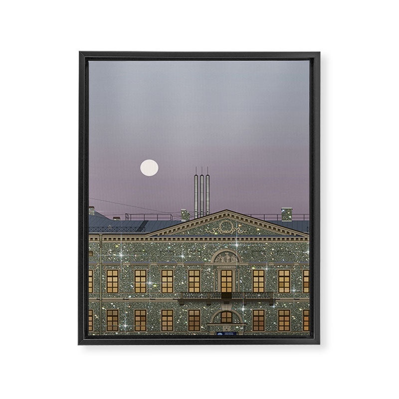 Beautiful sunset in town | sky | bling | diamonds | glitter | sparkle | city | architecture Framed Canvas Print Gallery Image 8