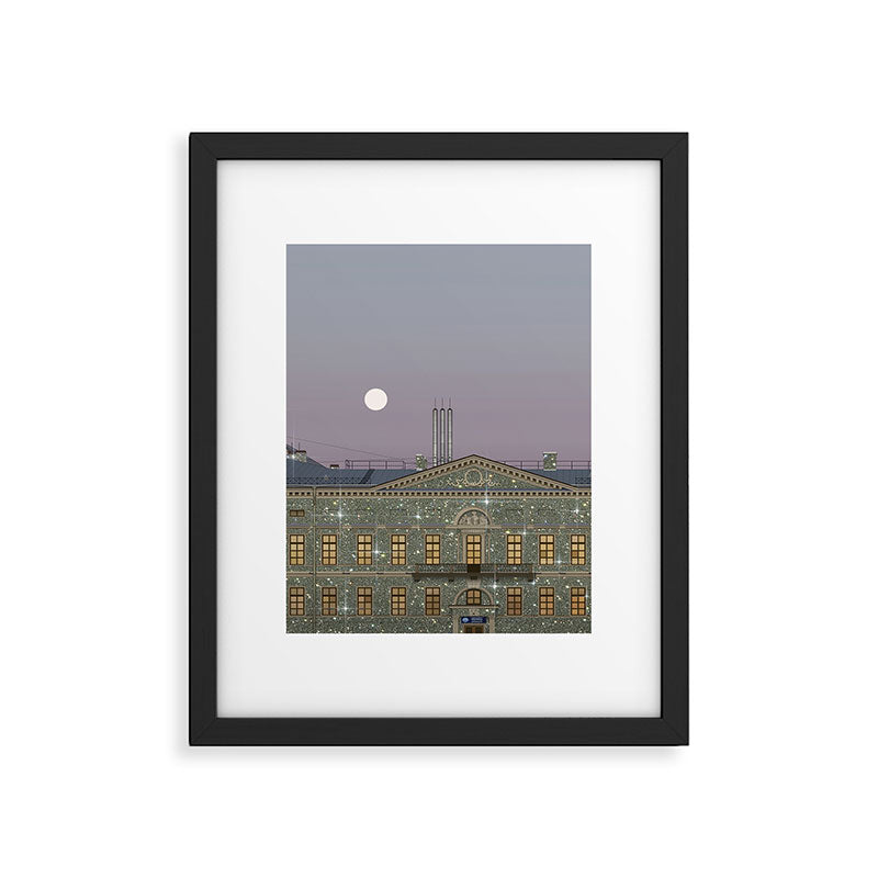 Beautiful sunset in town | sky | bling | diamonds | glitter | sparkle | city | architecture Framed Art Print Gallery Image 6