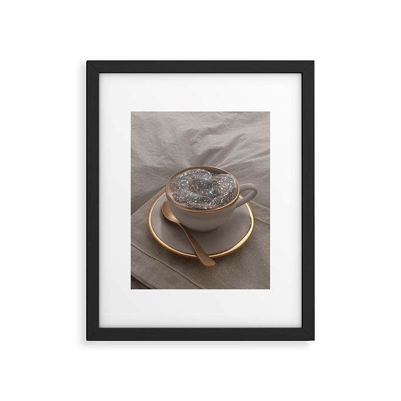 Cappuccino for anyone ? | coffee | breakfast | morning | mood | beige | tasty | happy Framed Art Print Gallery Image 6