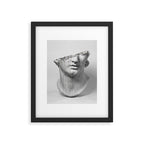 DIAMOND TEARS (b/w) | collage art by Yana Potter | black and white | sculpture | mythology | bling and shine Framed Art Print Gallery Image 5