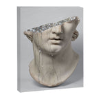 DIAMOND TEARS | collage art by Yana Potter | glitter | sculpture | mythology | bling and shine Canvas Print Gallery Image 6
