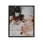 GIRLS PARTY - aesthetic glitter collage art work, weekend vibes, glamour and chick , luxury vibes. Framed Canvas Print Gallery Image 6