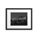 HOLLYWOOD SIGN | digital collage artwork | glitter shine | sparkle art | California | Los Angeles  Framed Art Print Gallery Image 5