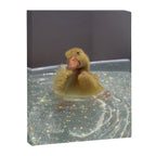 LITTLE HAPPINESS | duck | chick | collage | bath | happy | positive | cute | pet | animal | smile  Canvas Print Gallery Image 6