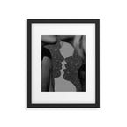 LOVE | glitter collage art | shadows | feelings | passion | sparkle art | glitter art | bling  Framed Art Print Gallery Image 6