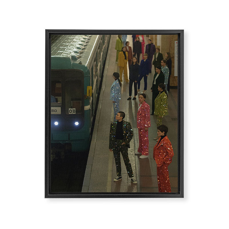 MAGIC PEOPLE VOL.2 - digital artwork by Yana Potter, glitter artist. Style and glam , diamonds.  Framed Canvas Print Gallery Image 6