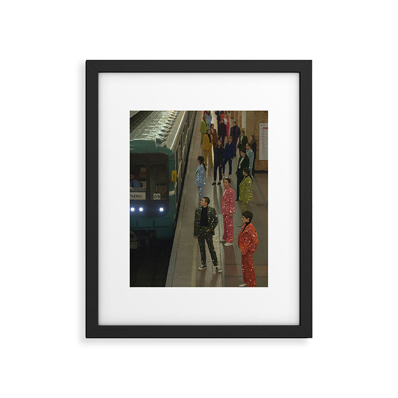 MAGIC PEOPLE VOL.2 - digital artwork by Yana Potter, glitter artist. Style and glam , diamonds.  Framed Art Print Gallery Image 5