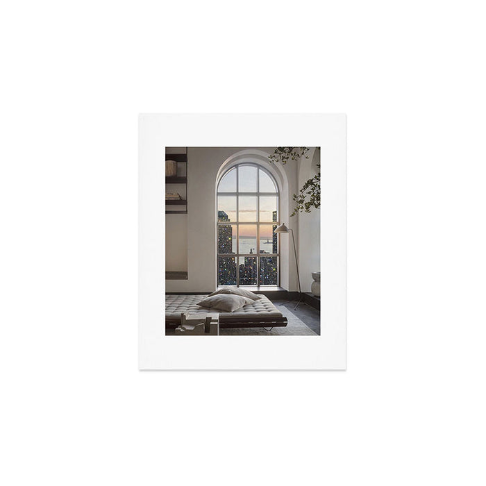 NEW YORK VIEW | city | window | view | building | aesthetic | bling | sparkle | shine | glitter  Art Print Gallery Image 1