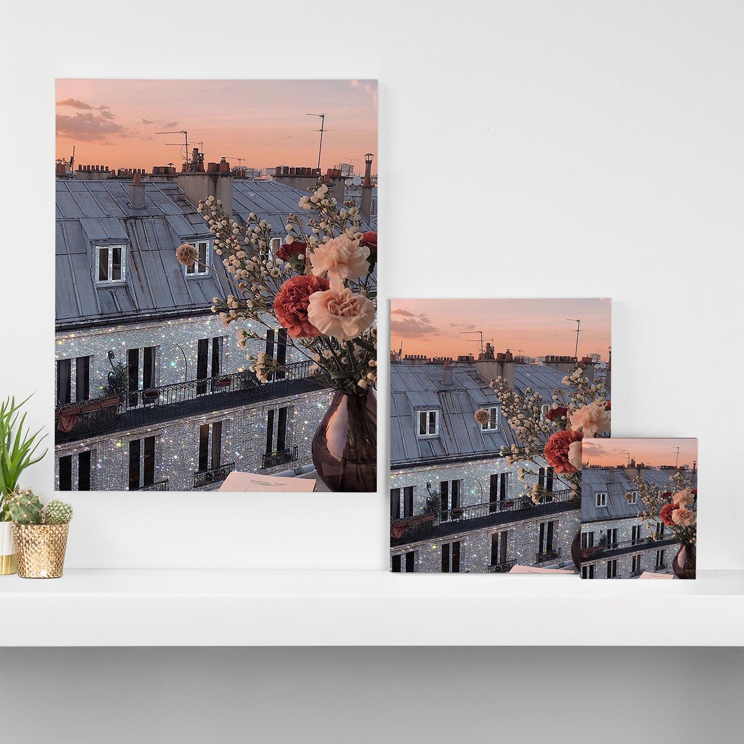 PARIS (vol.1) | Parisian | France | Europe | beautiful buildings | street | glitter | shiny | bling  Canvas Print Gallery Image 3