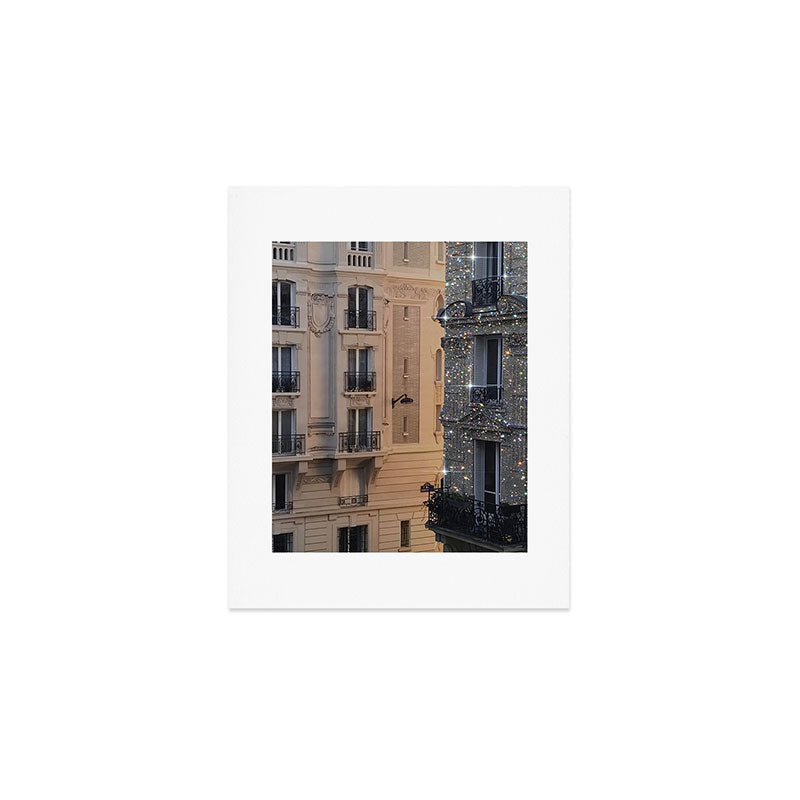 PARIS vol.2 | Parisian | glitter | sparkle | shiny | France | collage | city | diamonds | building  Art Print Gallery Image 1