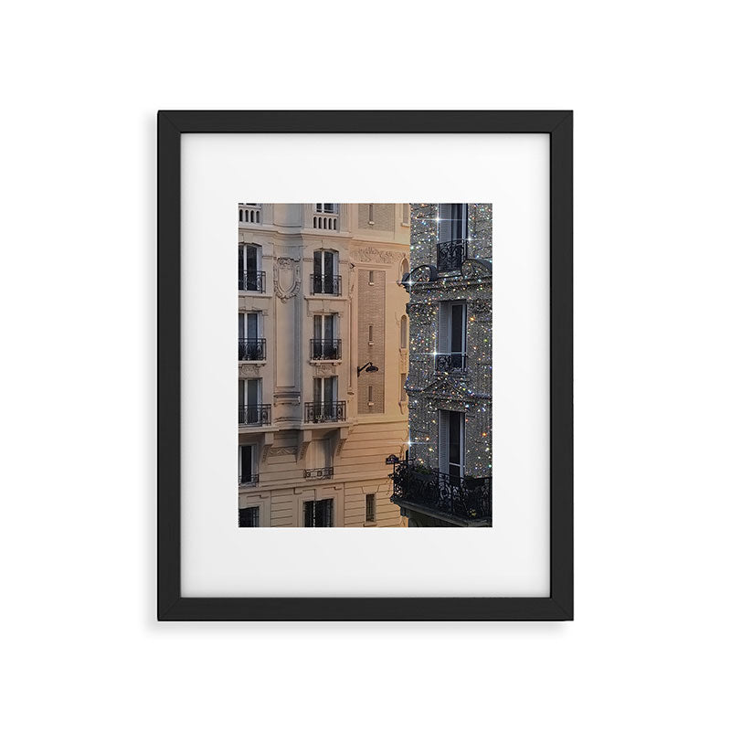 PARIS vol.2 | Parisian | glitter | sparkle | shiny | France | collage | city | diamonds | building  Framed Art Print Gallery Image 6
