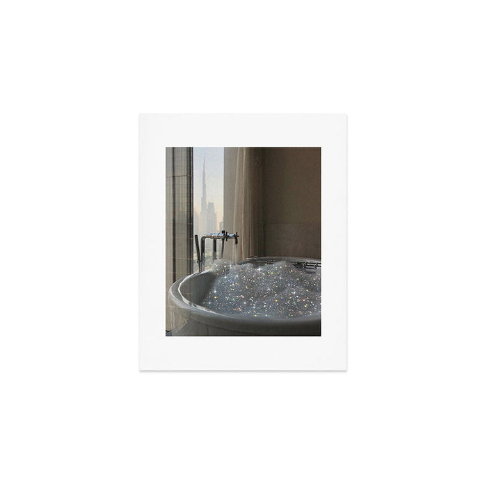 PERFECT MORNING | digital art collage by Yana Potter | bathroom aesthetic | chill and relax vibes  Art Print Gallery Image 1