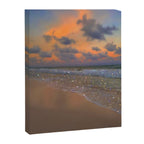 SHINY WAVES | ocean | sea | waves | glitter | collage | sunset | warm | summer | beach | sky Canvas Print Gallery Image 6