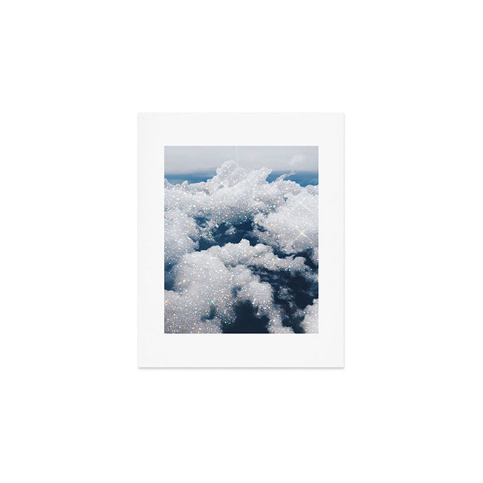 SKY | clouds | blue | glitter | freedom | nature | diamond | bling | collage | inspiration positive  Art Print Gallery Image 1