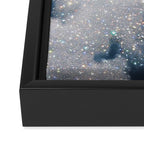 SKY | clouds | blue | glitter | freedom | nature | diamond | bling | collage | inspiration positive  Framed Canvas Print Gallery Image 3