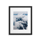 SKY | clouds | blue | glitter | freedom | nature | diamond | bling | collage | inspiration positive  Framed Art Print Gallery Image 5