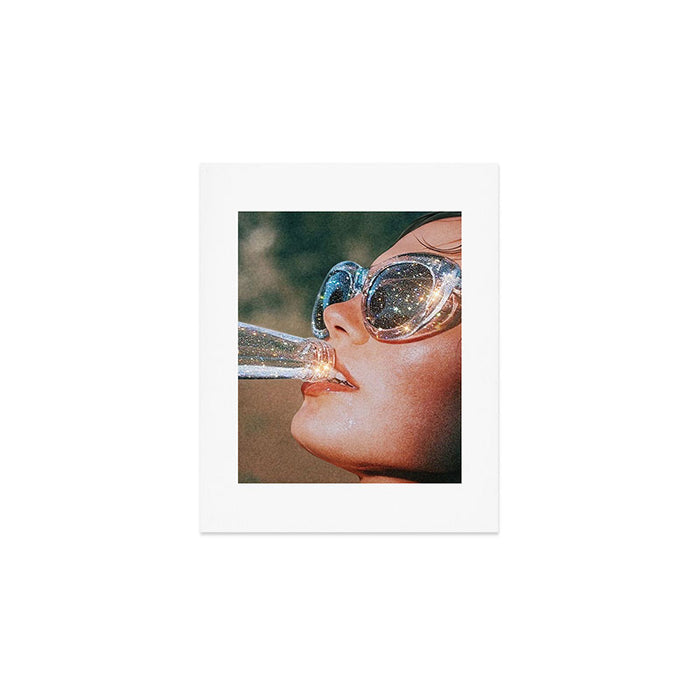 SUMMER VOL.1 - digital artwork by Yana Potter, holidays mood, weekend, stars shining, diamonds.  Art Print Gallery Image 1