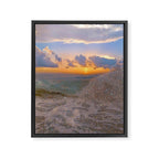 THE STORM | sea | ocean | waves | sky |  seascape | blue | summer | glitter | sparkle | nature Framed Canvas Print Gallery Image 6