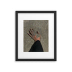 TOUCHING THE GOLDEN SAND | beach | summer | collage | glitter | warm | sunshine | summer | hand  Framed Art Print Gallery Image 5