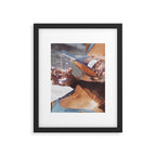 WATER ENERGY | collage art by Yana Potter | glitter art | collage creative | summer mood | sunshine Framed Art Print Gallery Image 6