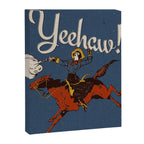 Yeehaw! Blue Canvas Print Gallery Image 6