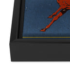 Yeehaw! Blue Framed Canvas Print Gallery Image 3