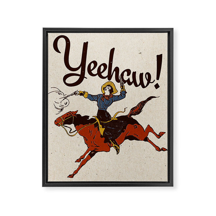 Yeehaw! Framed Canvas Print Gallery Image 1