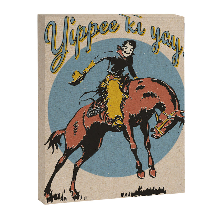 Yippee ki yay! Canvas Print Gallery Image 1