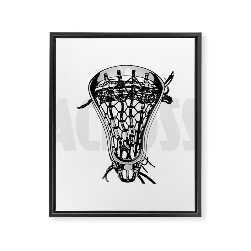 Lacrosse Negative Framed Canvas Print Gallery Image 8