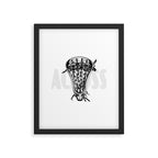Lacrosse Negative Framed Art Print Gallery Image 6
