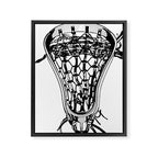 Lacrosse Nuff Said Framed Canvas Print Gallery Image 8