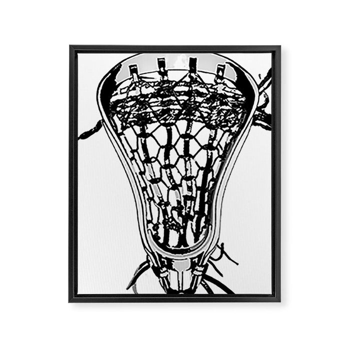 Lacrosse Nuff Said Framed Canvas Print Gallery Image 1